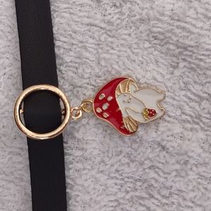 Women's cute choker necklace mushroom pendant